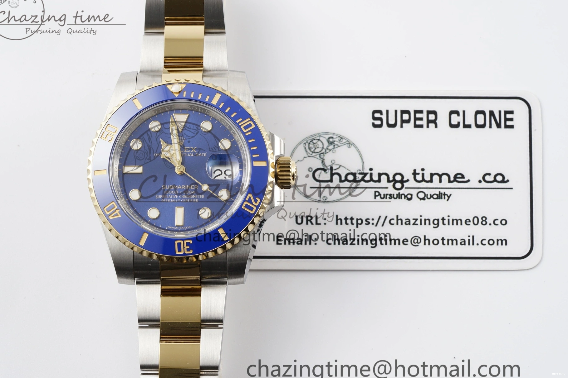 MiroTime 0306 TimelessDesign Submariner 116613 LB Blue Ceramic AR+F 1:1 Best Edition 904L SS Case and Bracelet VR 1823